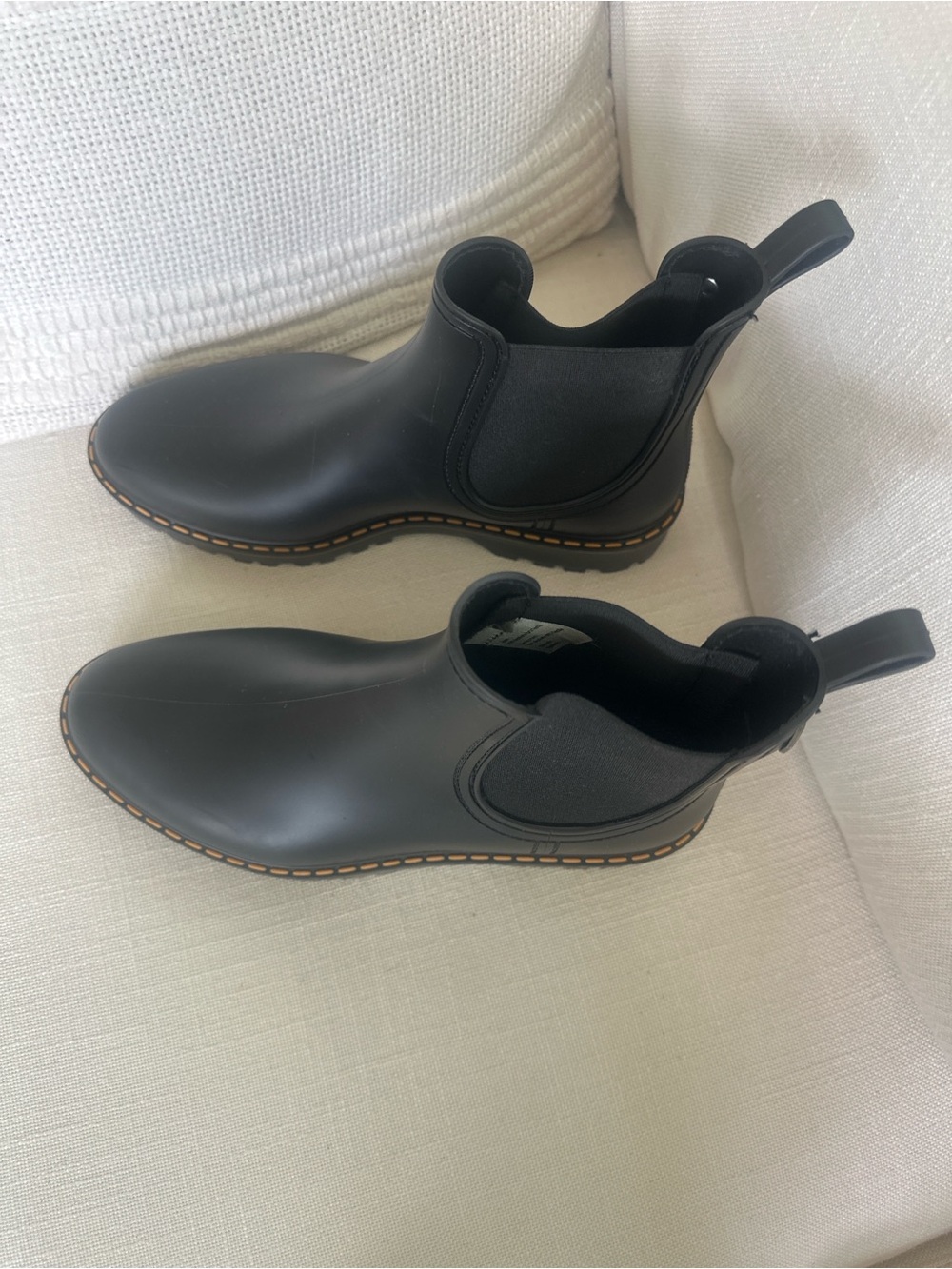 NEW Igor Black Chelsea Rain Boots EU 39 / US 8 Women’s Made in Spain - Picture 3 of 9